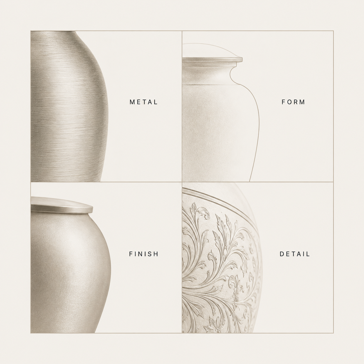 Metal, form, finish and detail manufacturing approach